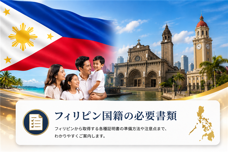 フィリピン人の帰化申請｜条件・PSA必要書類・注意点